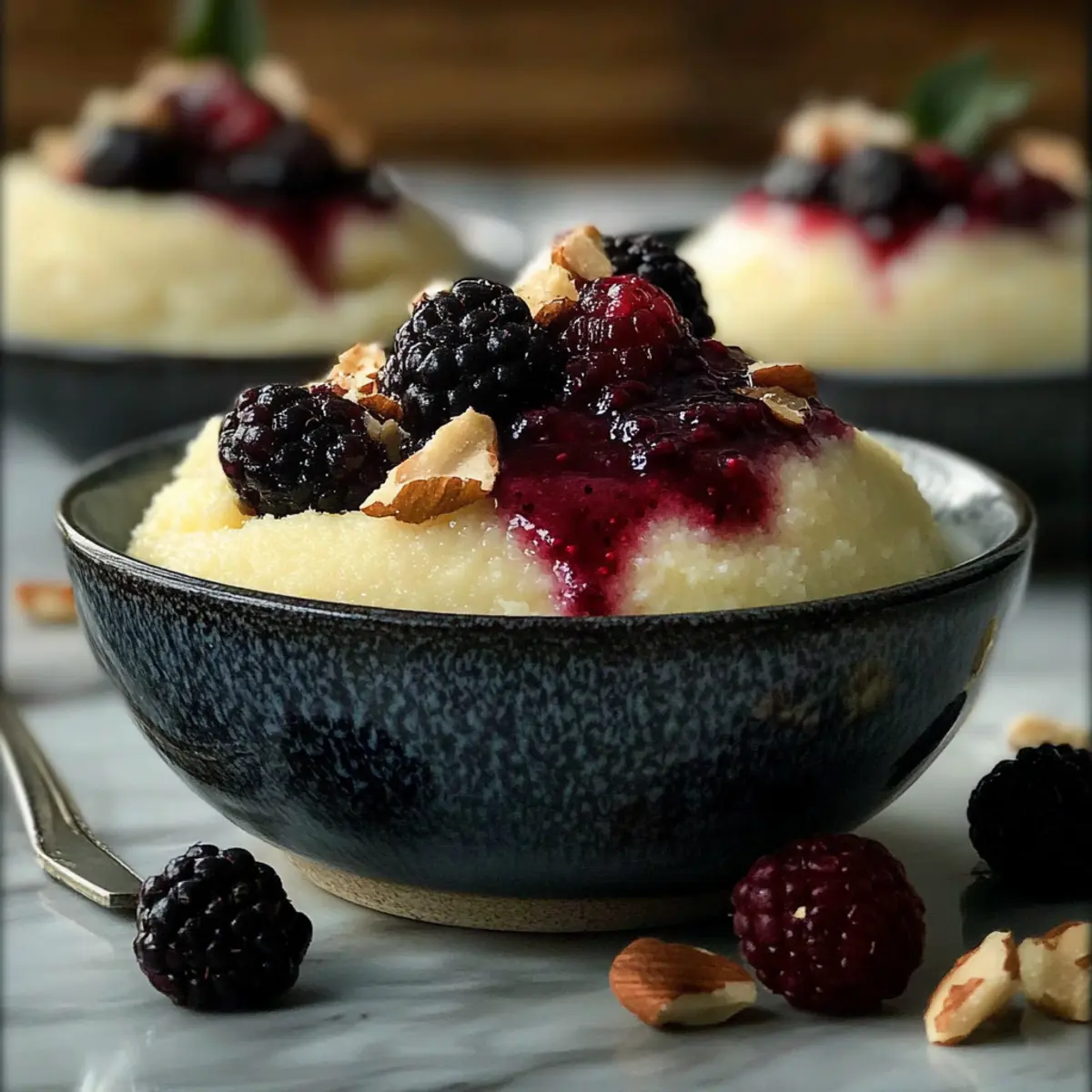 Grieß mit Fliederbeersaft: Ein himmlisches Dessert